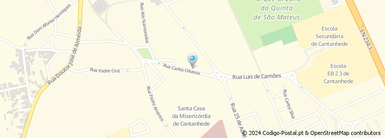 Mapa de Rua Carlos Oliveira