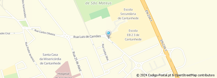 Mapa de Rua Luís de Camões