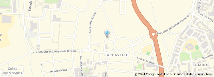 Mapa de Apartado 550, Carcavelos