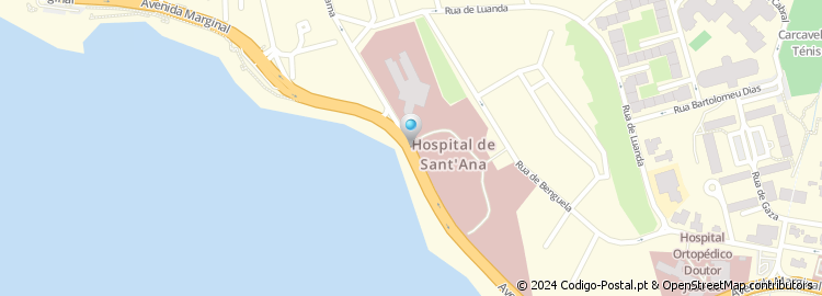 Mapa de Avenida Marginal