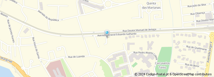 Mapa de Rua Almirante Matos Moreira