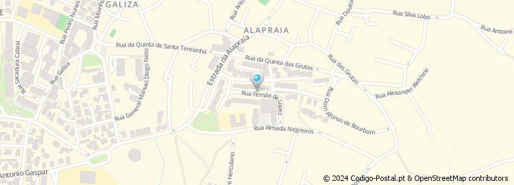 Mapa de Rua Fernão Lopes