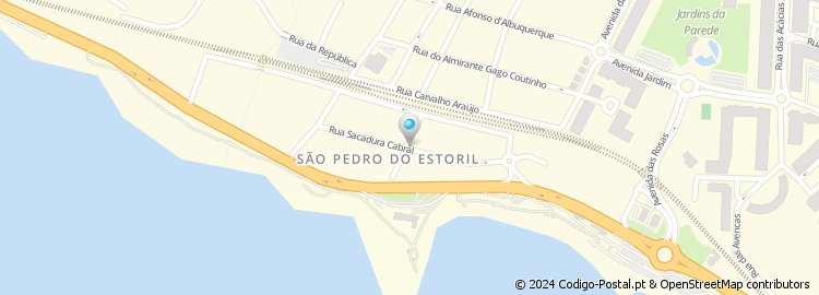 Mapa de Rua Sacadura Cabral