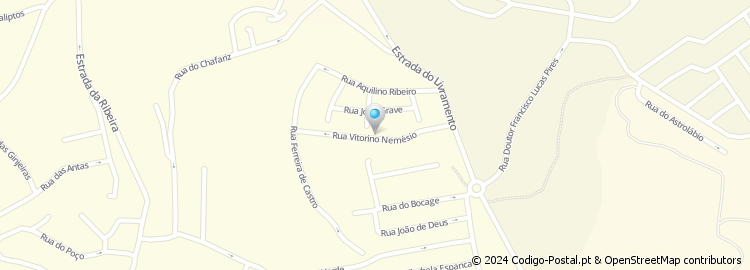 Mapa de Rua Vitorino Nemésio