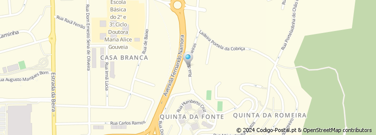 Mapa de Avenida da Lousã