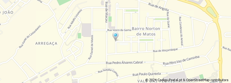 Mapa de Rua Bartolomeu Perestelo