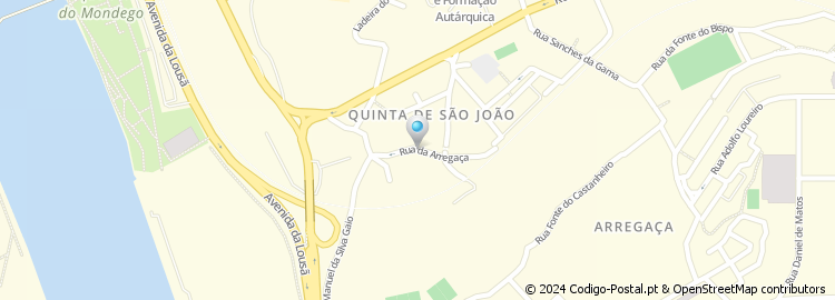 Mapa de Rua da Arregaça