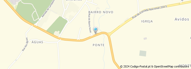 Mapa de Rua da Estrada Nova