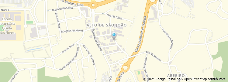 Mapa de Rua do Alto de São João