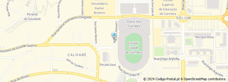 Mapa de Rua Dom Manuel i