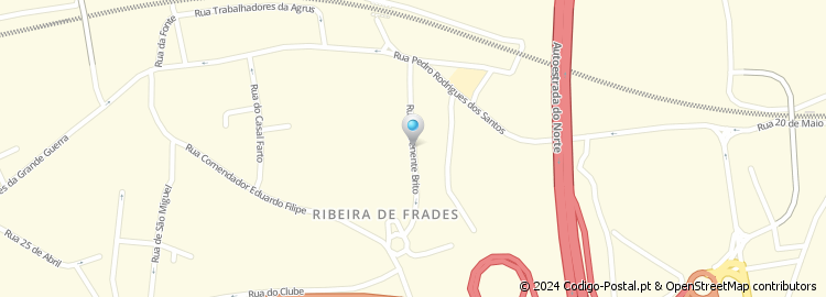 Mapa de Rua Tenente Brito