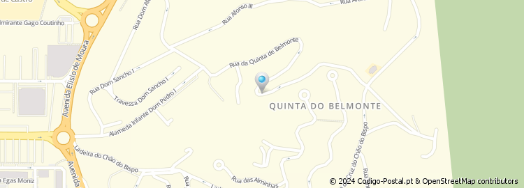 Mapa de Travessa da Rua da Quinta do Belmonte