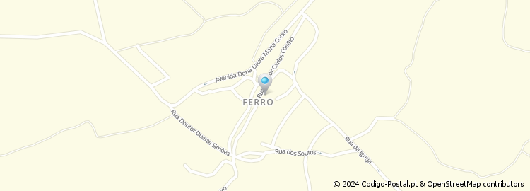 Mapa de Rua Poço Frio