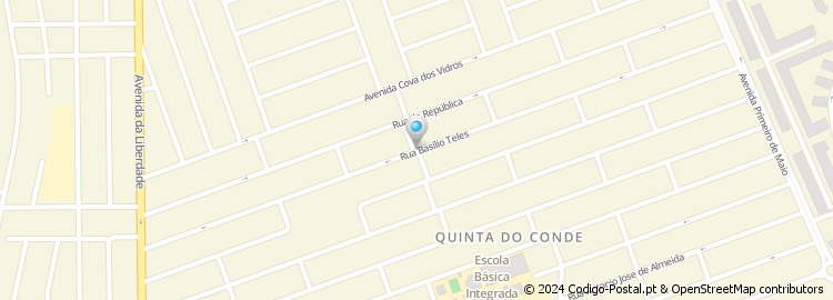 Mapa de Rua Basílio Teles