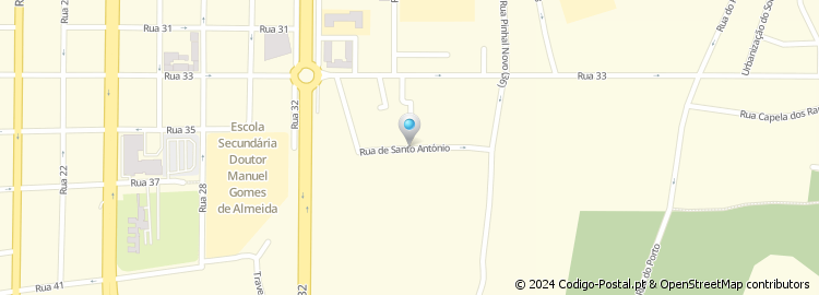 Mapa de Rua Santo António