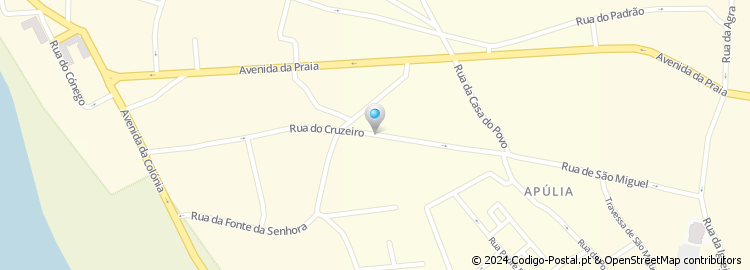 Mapa de Rua Cruzeiro dos Mouros