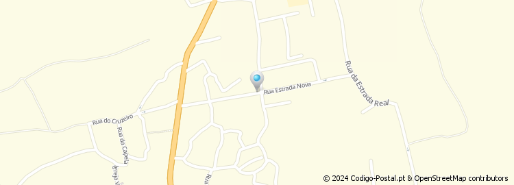 Mapa de Rua da Estrada Nova