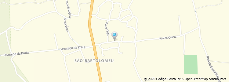 Mapa de Rua de São Bartolomeu