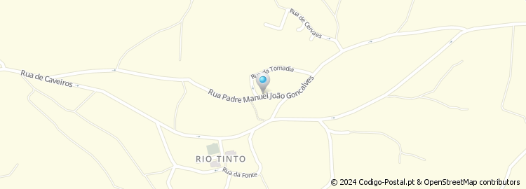 Mapa de Rua Padre Manuel João Gonçalves