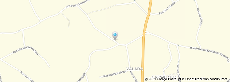 Mapa de Rua da Valada