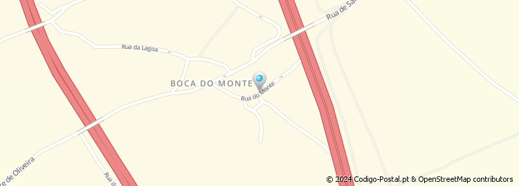 Mapa de Rua do Monte