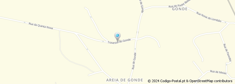 Mapa de Travessa do Gonde