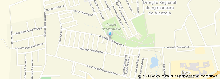 Mapa de Avenida da Malagueira