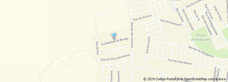 Mapa de Rua Barbosa do Bocage