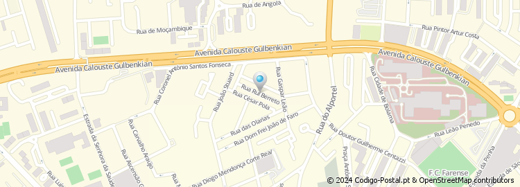 Mapa de Rua Rui Barreto