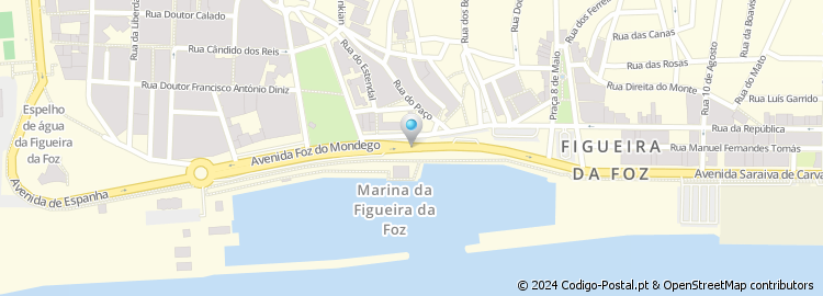 Mapa de Avenida Foz do Mondego