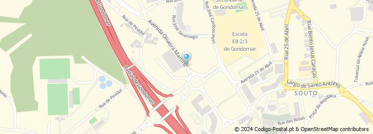 Mapa de Avenida Oliveira Martins