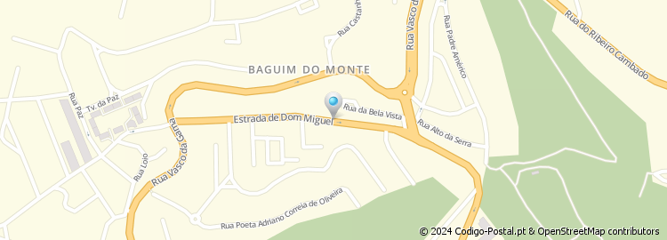 Mapa de Estrada de Dom Miguel