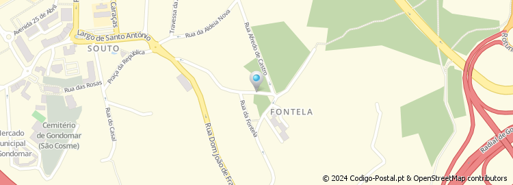 Mapa de Rua Bairro da Fontela