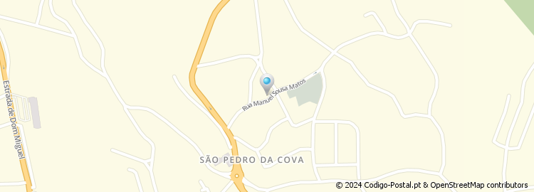 Mapa de Rua Manuel Sousa Matos