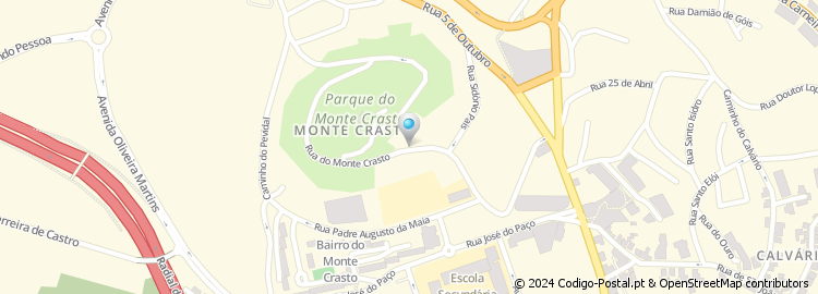 Mapa de Rua Monte Crasto