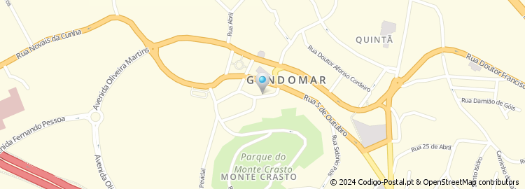 Mapa de Rua Padre Crespim Gomes Leite