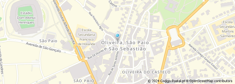 Mapa de Apartado 150, Guimarães