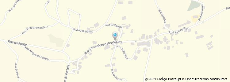 Mapa de Rua Colina do Ave