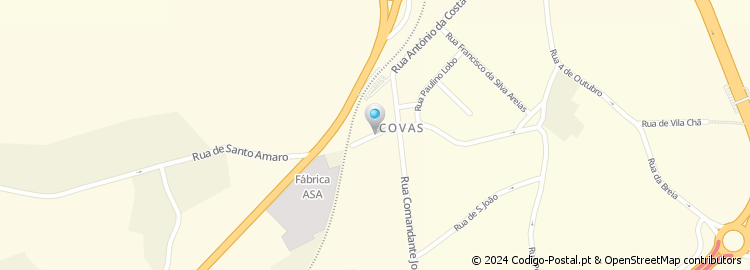 Mapa de Rua de Covas