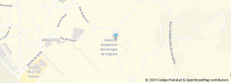 Mapa de Rua Os Amigos de Urgeses