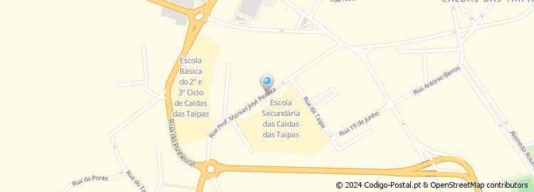 Mapa de Rua Professor Manuel José Pereira