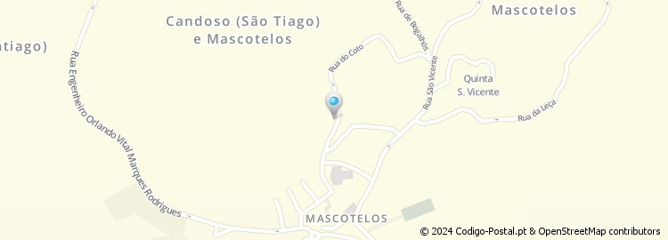 Mapa de Travessa do Côto