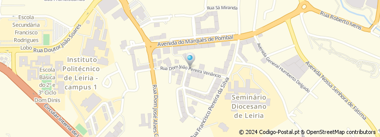 Mapa de Rua Dom João Pereira Venâncio