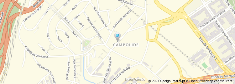 Mapa de Apartado 10100, Lisboa