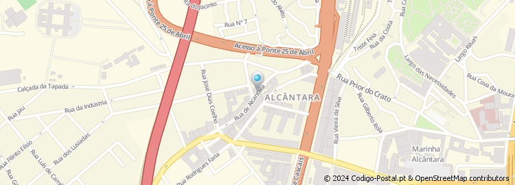 Mapa de Rua de Alcântara