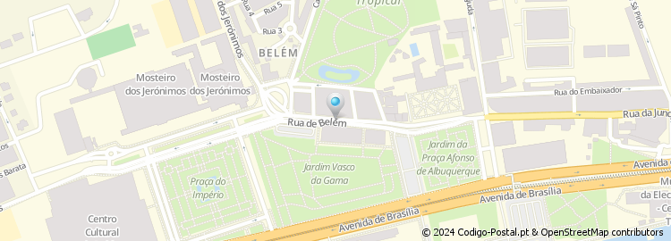 Mapa de Rua de Belém