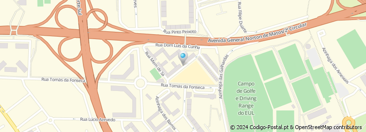 Mapa de Rua Dom Luís da Cunha