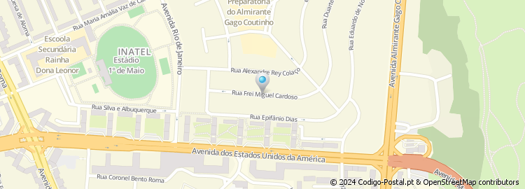 Mapa de Rua Frei Manuel Cardoso