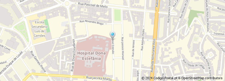 Mapa de Rua José Estêvão