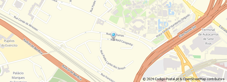 Mapa de Rua Raúl Carapinha
